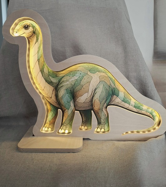 lampy do pokoju dziecka Lampka nocna Unky - Diplodok