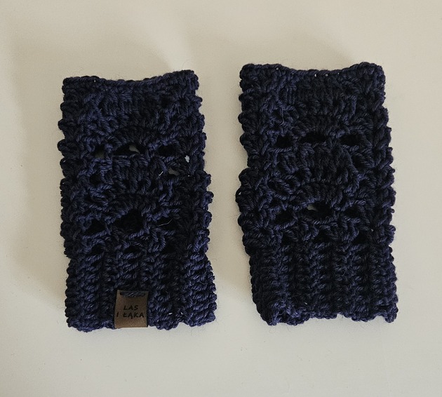 rękawiczki damskie Mitenki retro z wełny