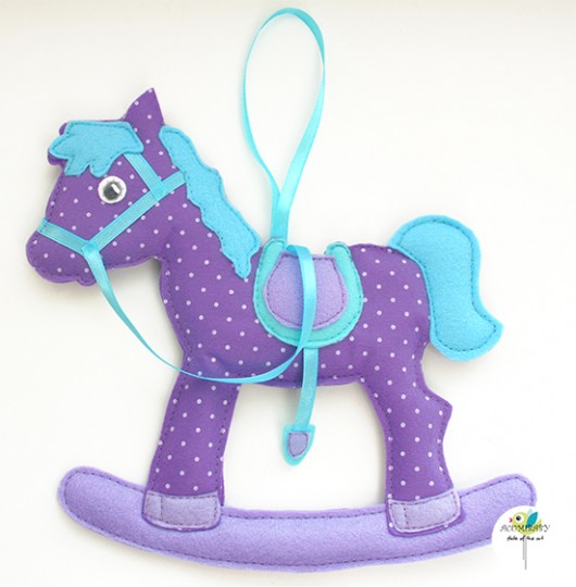 ACUMI-HORSE na biegunach fioletowy ACUMIBABY