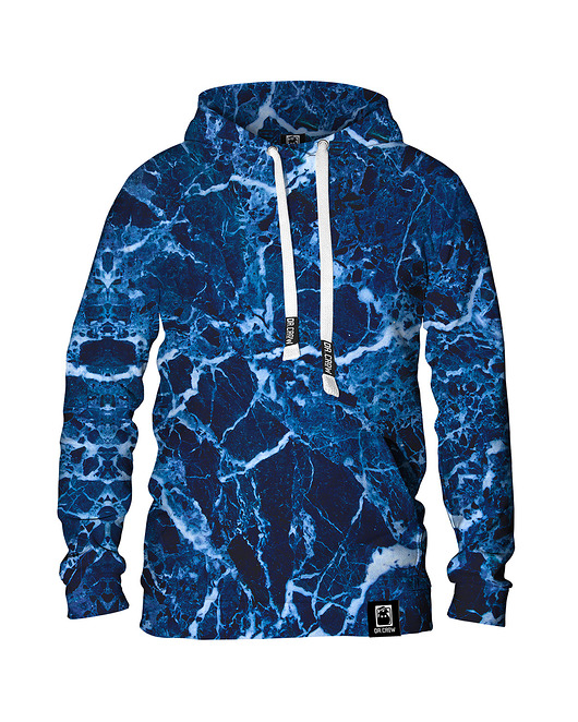 bluza z kapturem damska Damska Bluza z kapturem Marble Blue