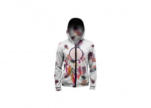 Bluza z kapturem ze wzorem Feathers Dreamcatcher Mr Gugu Miss Go