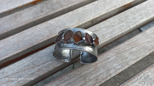 bransoletki wire wrapping Rządkiem leżą - bransoletka regulowana