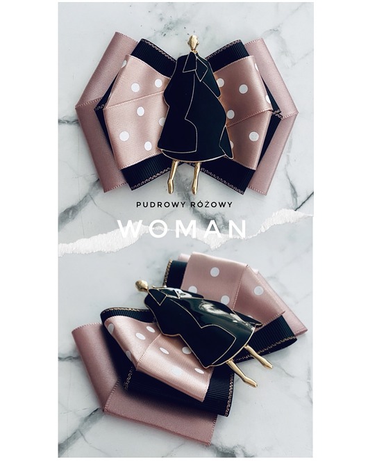 broszki Brosza WOMAN w stylu Pop Art z artystyczną Kobietą