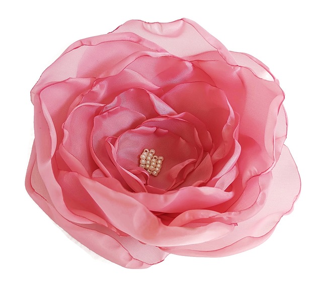 broszki Duża jasna pudrowy róż 12cm kwiat kwiatek