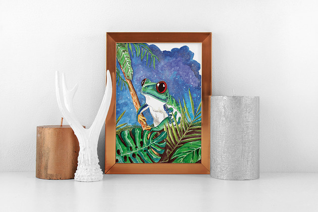 Wydruk Plakat  ilustracja Rechotka Arty arty