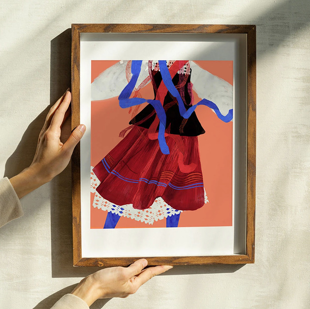 grafiki i ilustracje Autorska ilustracja - folk