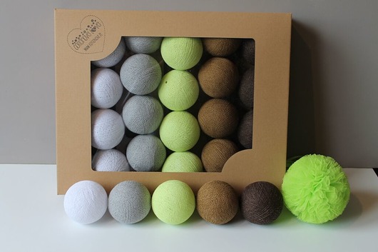 Cotton Balls Shade Lime 35 szt. MIA home