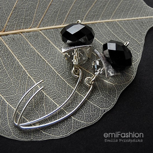 kryształ Swarovski w satynowym srebrze MAREMI Jewelry
