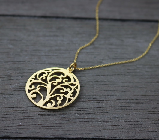  Naszyjnik z medalionem "drzewo życia"- srebro Coccola JEWELLERY