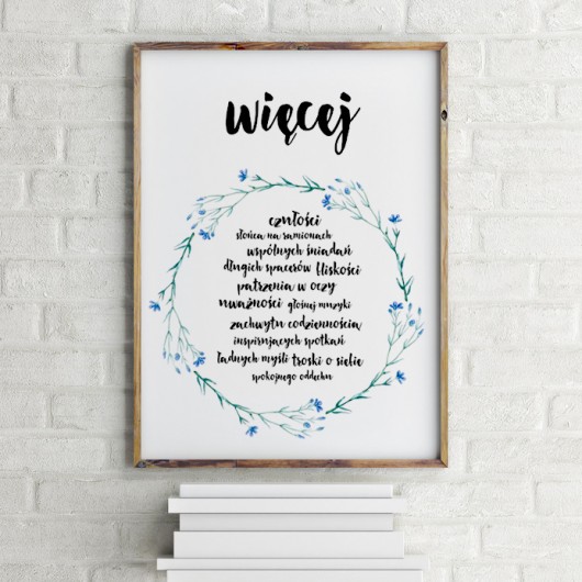Plakat WIĘCEJ... #2 beleco