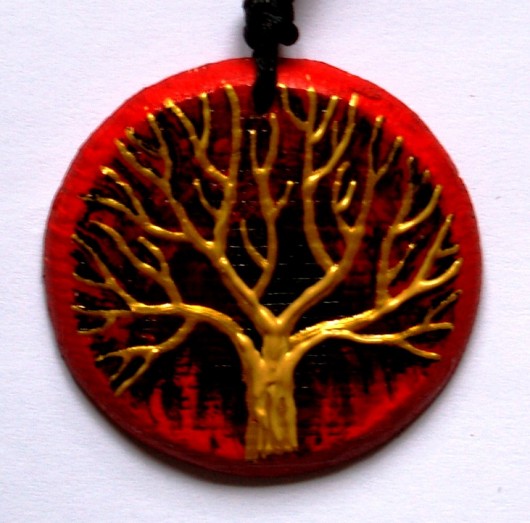 Gold tree abstrakcja