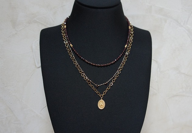 korale Triple vol. 2  - Granaty /naszyjnik/ 05.02.26 - Szlachetna kolekcja