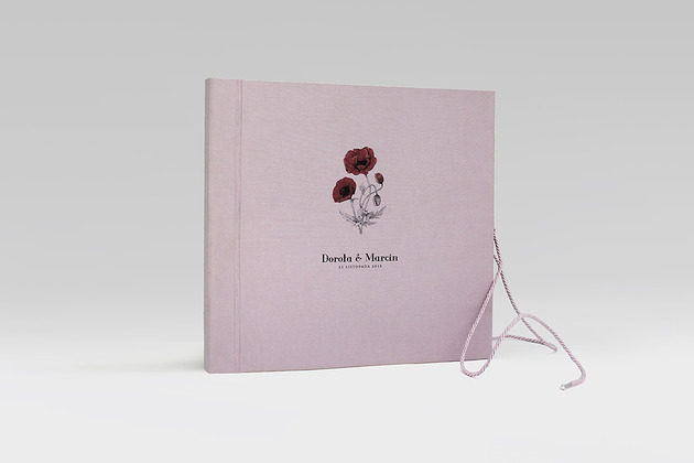 album na zdjęcia KWIAT / mak papier LAB