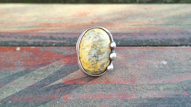 pierścionki - różne Piasek - pierścionek regulowany