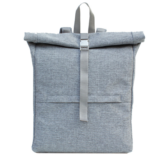 plecaki Plecak jasnoszary ze srebrną klamrą