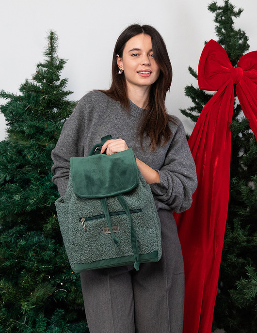 plecaki Plecak lucky baranek szałwia