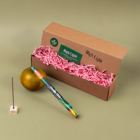 Podstawki pod kadzidełka Podstawka ceramiczna Cube + kadzidełka Mango - Zestaw kadzideł