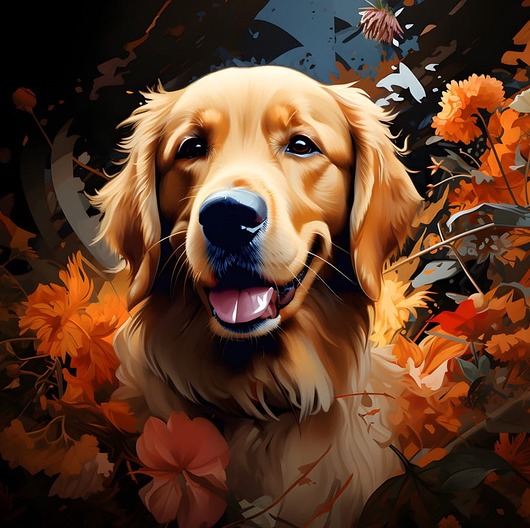 poduszki z grafiką Poduszka ozdobna Golden Retriever