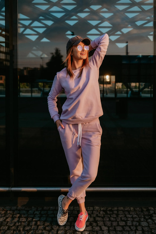 spodnie dresowe damskie Chillz Spodnie Dresowe Basic Lilac