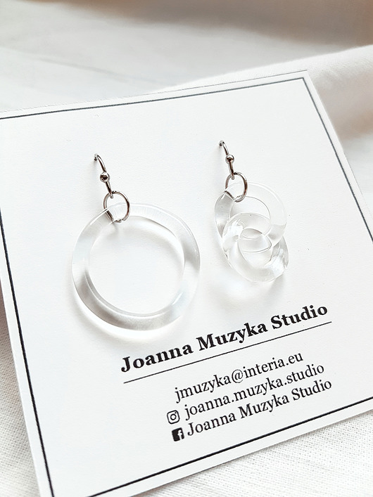 CIRCLE - kolczyki ze szkła Joanna Muzyka Studio