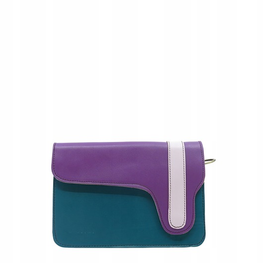 torby na ramię Torebka listonoszka damska skórzana regulowany odpinany pasek eko OLIVKA