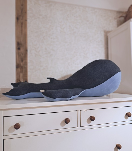 przytulanki dla niemowląt i dzieci Wieloryb, maskotka/poduszka