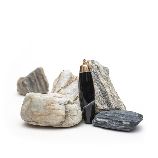 złote naszyjniki Naszyjnik "Zuri"z Agatem Piękno Dzikiej Siły