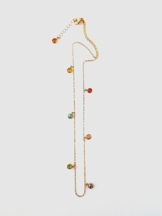 złote naszyjniki Naszyjnik w Multikolorze