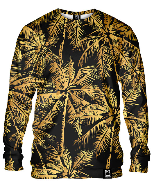 bluzy męskie Bluza Bez Kaptura Męska DR.CROW Gold Palms
