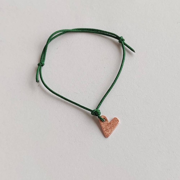bransoletki na sznurku Serduszko bransoletka