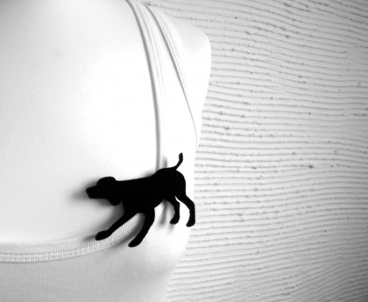 felt labrador... felt label