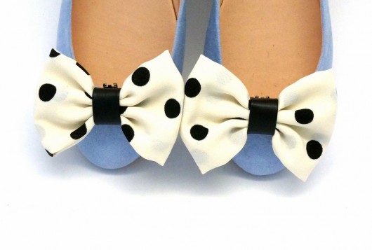 Pin Up Girl / Black Dots  - klipsy do butów Coquet