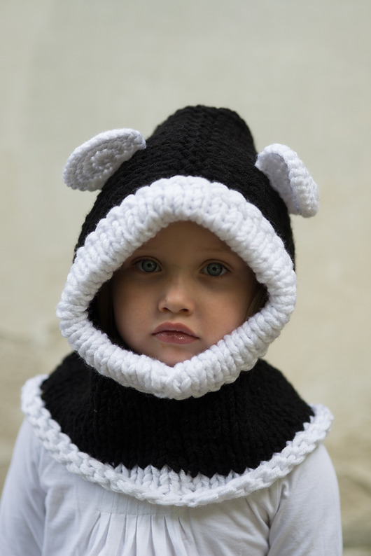 czapki dziecięce Uszatek pandzia