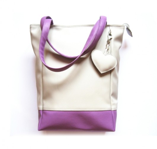 Grey & Lilac Shopper sabi tatka