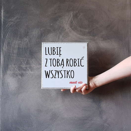 napisy dekoracyjne i tabliczki Tabliczka dla bliskiej osoby