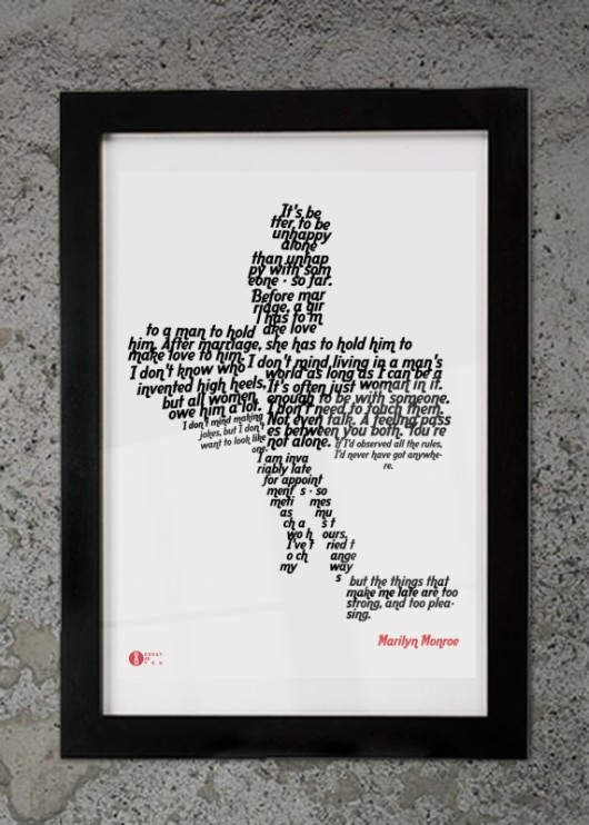 Marilyn Monroe quotes PLAKAT 70x100cm GAU great as You