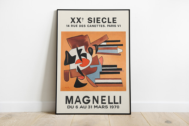 Alberto Magnelli- plakat wystawowy Pas De LArt