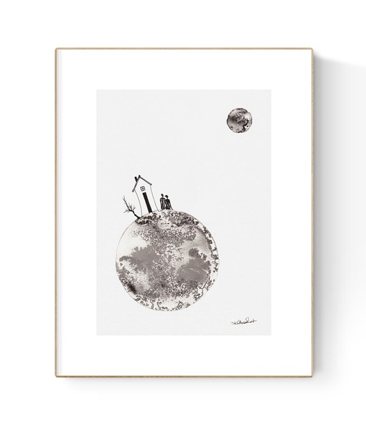 grafiki i ilustracje Grafika 21X30 malowana ręcznie na papierze
