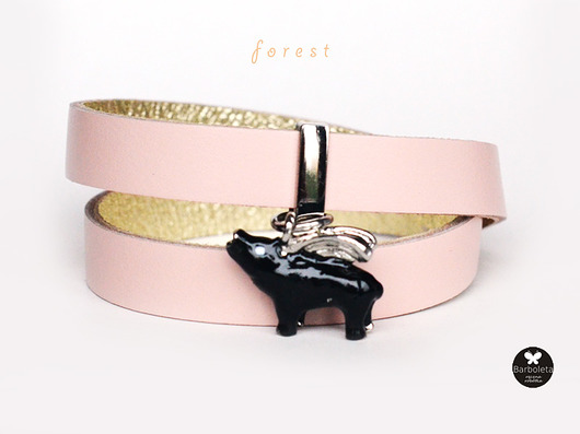 forest pink pig barboleta