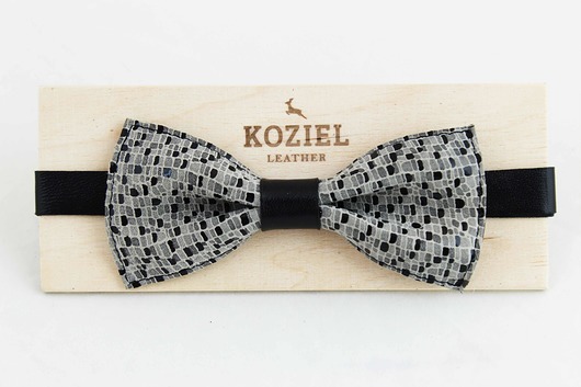 Muszka skórzana CĘTKI KOZIEL LEATHER DESIGN