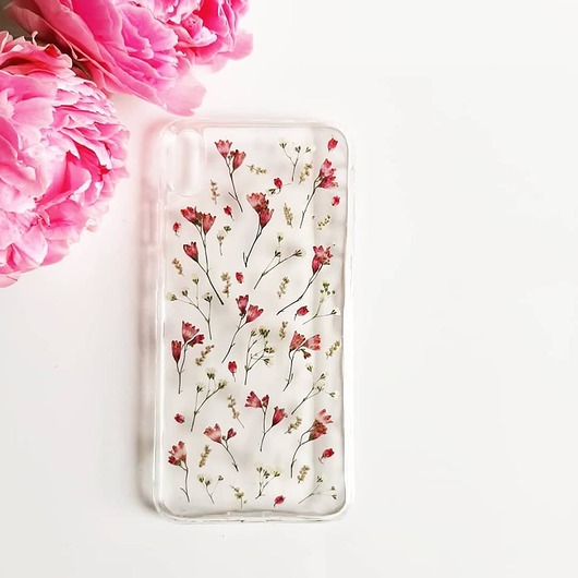 etui na telefon Etui na telefon żurawkowe różowości