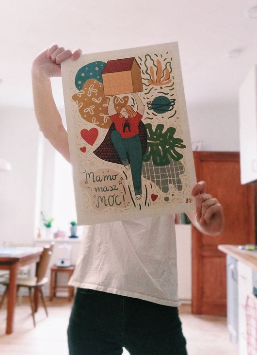 Mamo masz moc. Plakat A3 natbartczak