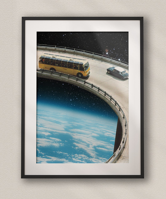 plakaty Plakat  Autostrada - Kolaż Fine Art