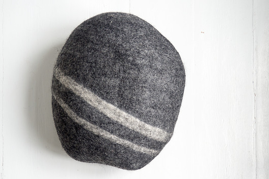 pufy do siedzenia Poduszka / pufa kamienna Kamień Popiel mały