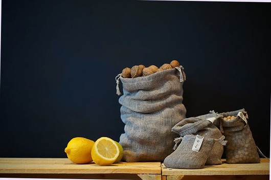 Woreczki ZERO WASTE komplet(5 szt.) Naturalnie by Izzy