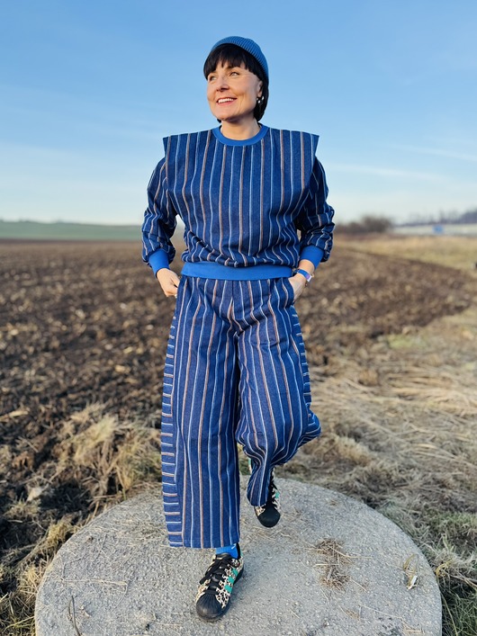 spodnie materiałowe damskie Jeansowe spodnie Barrel Leg S/M