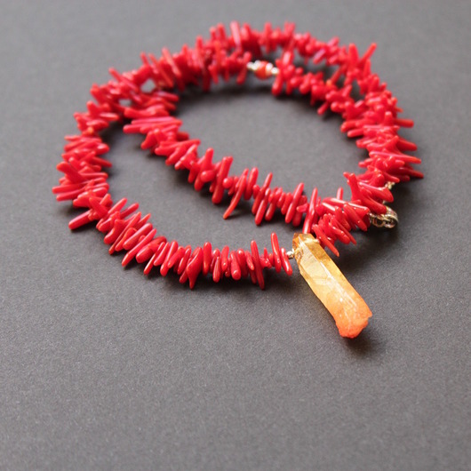 srebrne naszyjniki Naszyjnik Ogień