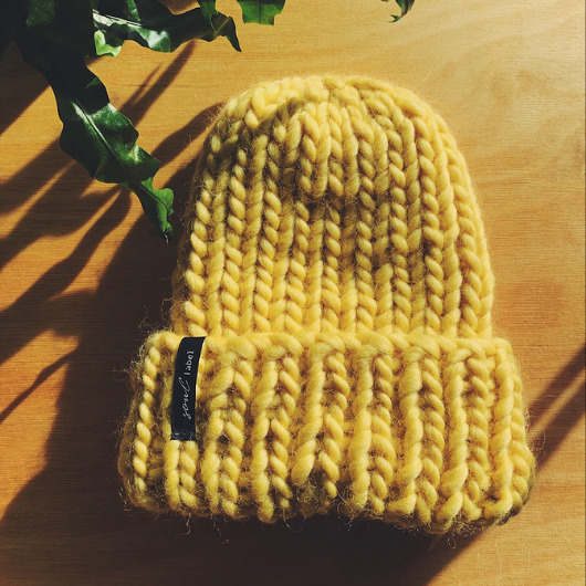 Czapka wełniana CHALK YELLOW Soul Label