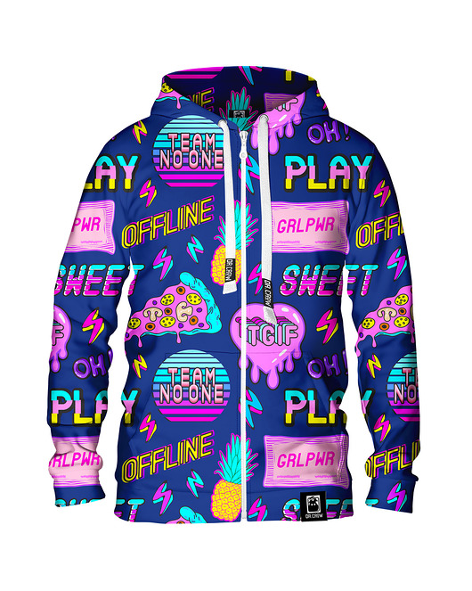 bluza z kapturem damska Damska Bluza Expres Zamek DR.CROW Sweet Style