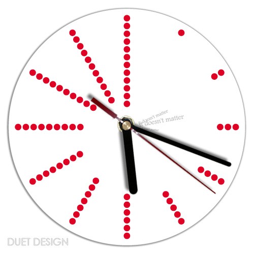 Zegar it doesn`t matter która duet design Duet design